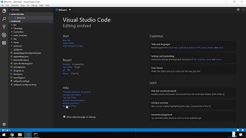 การใช้ Visual Studio Code ทำงานกับโปรเจค Angular