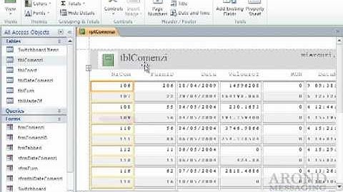 Using Access 2010 - Create a Simple Report