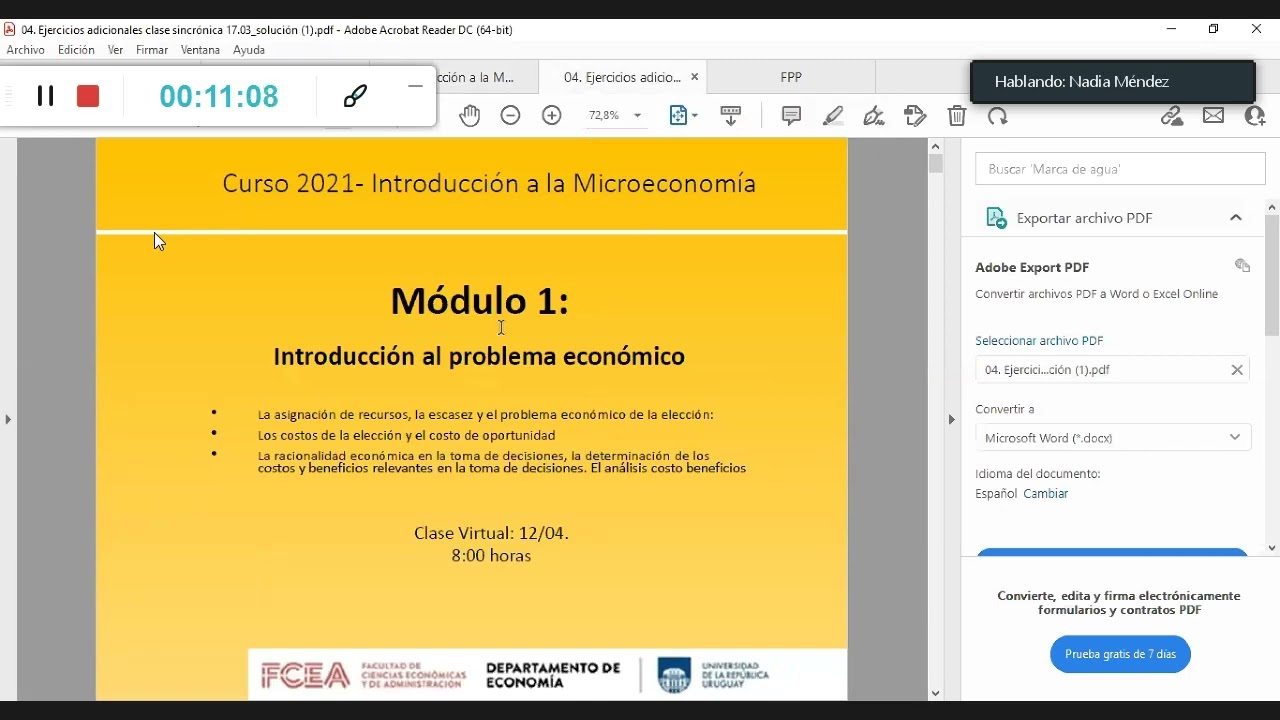 Introduccion a la microeconomia 2 clase FCEA
