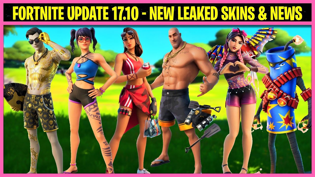 Fortnite Update 17.10 - NEW Leaked Skins AND News