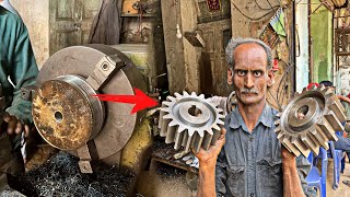 This Old Man is Expert in Making Spur Gear From Old Ships High Strength Sheet screenshot 4