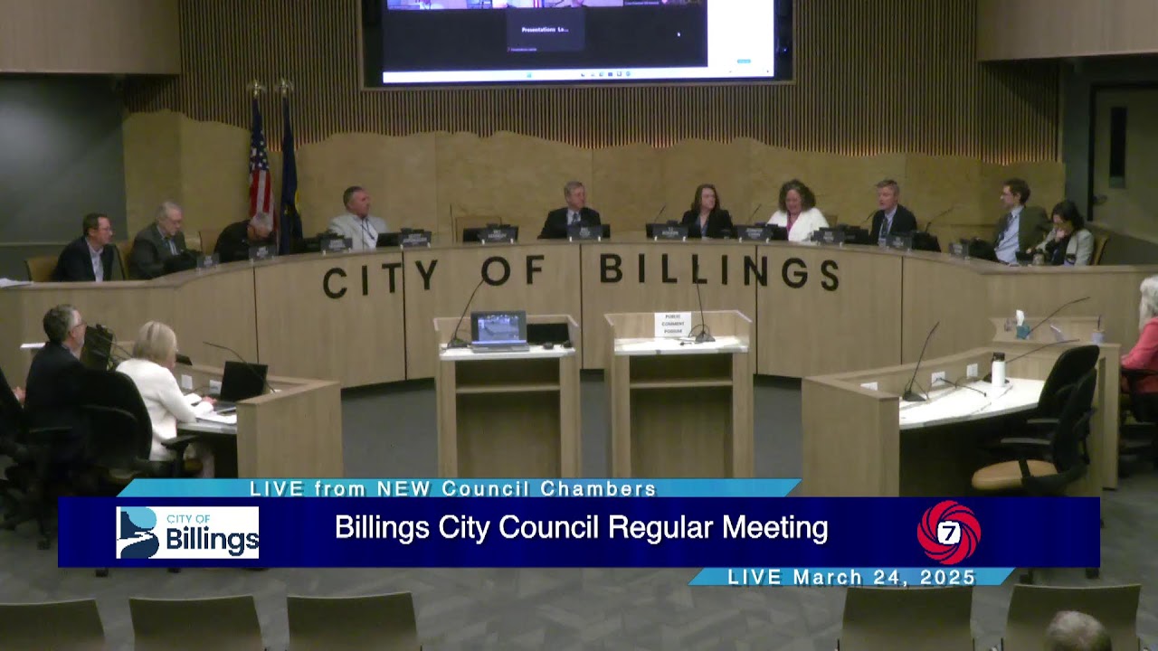 Billings City Council Regular Meeting - March 24, 2025 - YouTube