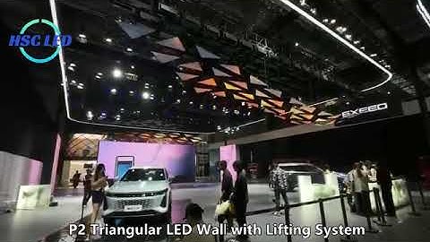 P2 Triangular LED Wall with Lifting System