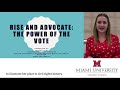 Rise and Advocate: The Power of the Vote