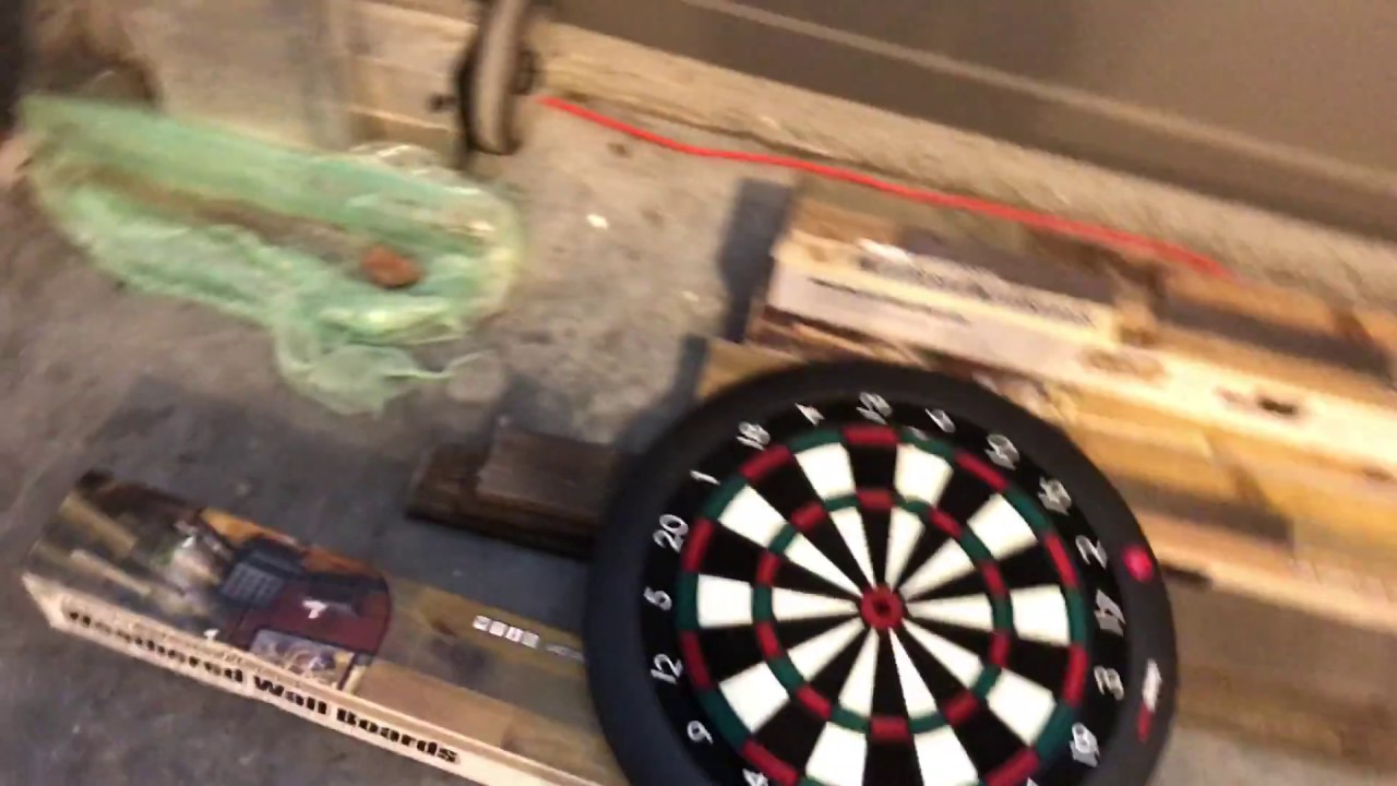 Diy Reclaimed Lumber Dart Board Wall Construction Youtube