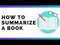 How to write a good book summary