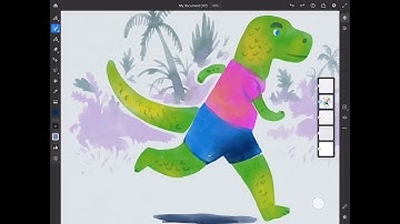 Painting a Quick Watercolor in Adobe Fresco.
