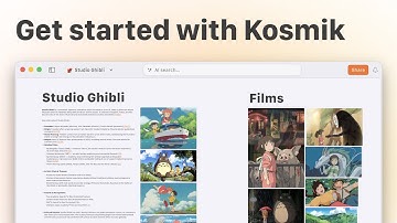 Kosmik • Getting started with Kosmik