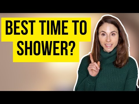 The BEST TIME TO SHOWER FOR HEALTH 🚿 Dermatologist @DrDrayzday