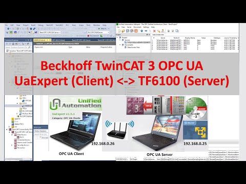 COM08a. OPC UA Beckhoff - TwinCAT 3 TF6100(OPC UA Server) and UaExpert(OPC UA Client)