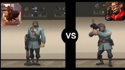Team Fortress 2 Mobile soldier selected animation vs. Teams Brawl Fortress 2 Mobile