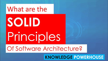 What are SOLID principles in software architecture?