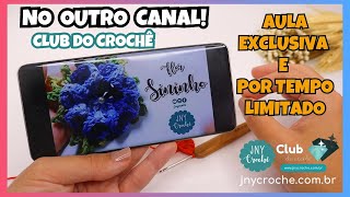 FLOR DE CROCHÊ SININHO | DISPONÍVEL ESSA INCRÍVEL AULA EXCLUSIVA