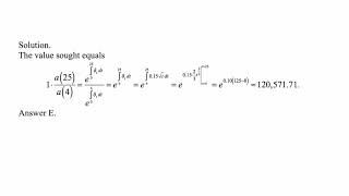 Exam FM exercise for February 27, 2018 Exam FM exercise for February 27, 2018