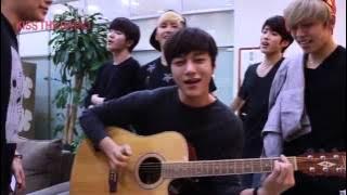 INFINITE L ft. INFINITE   'Can You Smile' Guitar Accoustic Version