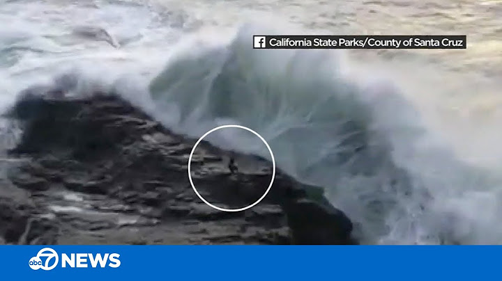 Powerful wave sweeps man into ocean in Santa Cruz County