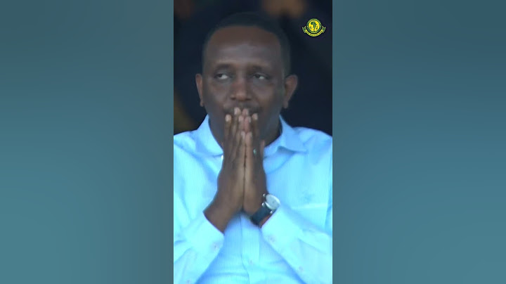 Rais Eng. Hersi baada ya goli la Aziz Ki - Arusha