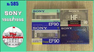 Японские, французская и мексиканская аудиокассеты Sony с 1986 по 1996 годы