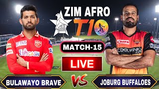 ?Live: Zim Afro T10 League 2023 | Bulawayo Braves vs Joburg Buffaloes | bb vs jbl live streaming