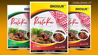 Cara membuat brosur makanan dengan coreldraw x7