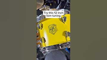 12 inch tom tuning #drums #drummer #drumtuning #tuning #drumvideo #drumming #drumperformance
