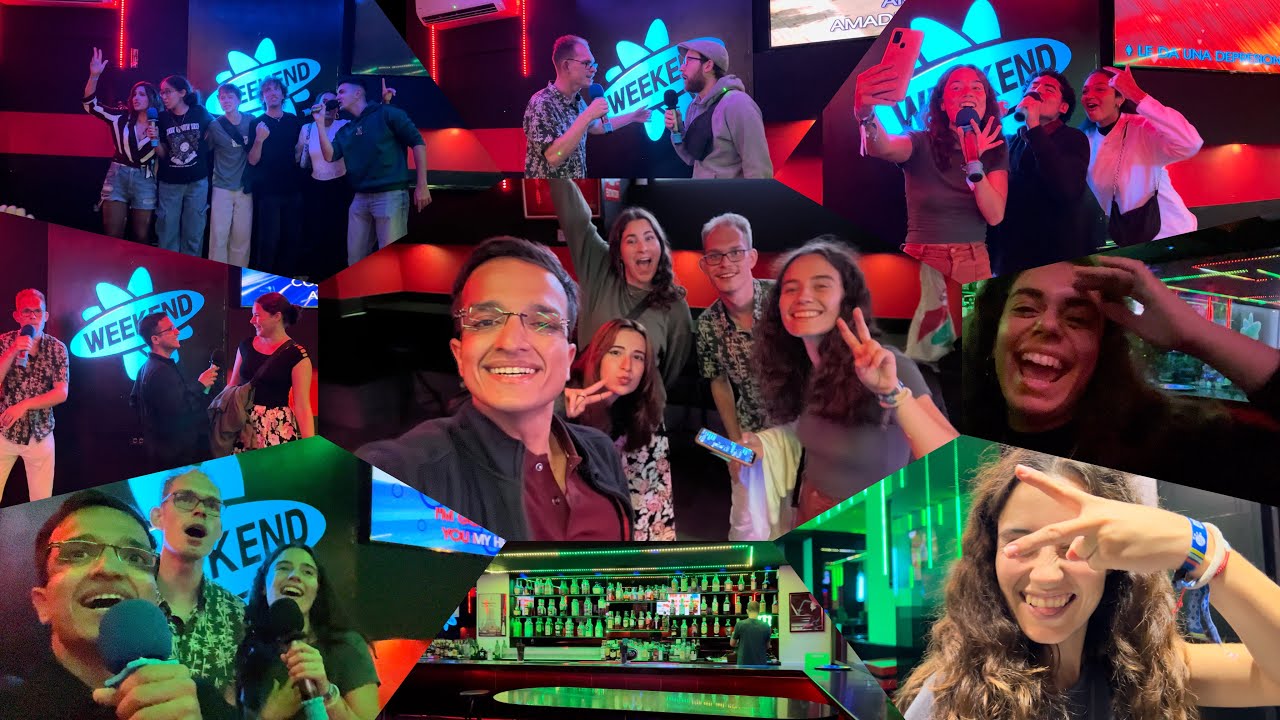 Erasmus Life in Barcelona 🇪🇸: Karaoke’s Night | ESN UAB Event 🎤 | Spain Erasmus Vlog 🇪🇺
