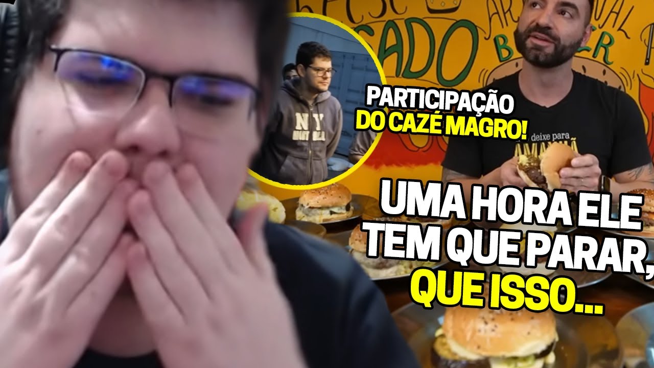 CASIMIRO REAGE: CORBUCCI COME CARDÁPIO COMPLETO DE HAMBÚRGUER (ATÉ DE FAROFA) | Cortes do Casimito