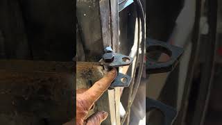 Dump trailer door hinge repair ￼