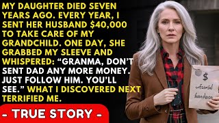 My Daughter Died 7 Years Ago. I Sent Her Husband $40,000 Every Year—Until My Grandchild Warned Me…