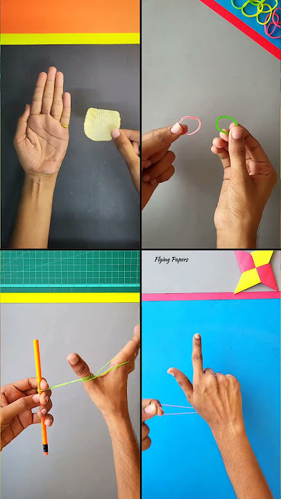 4 best rubberband toys , rubberband launching trick