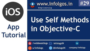 How to use Self keyword to call Methods in Objective C