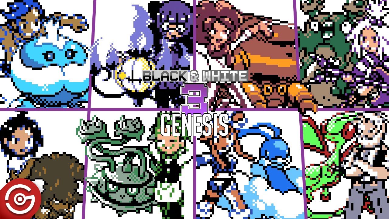 Pokemon Black & White 3 Genesis (Gameboy Color GBC)