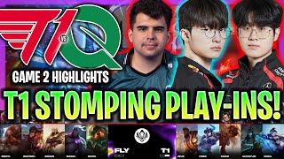 FAKER AND T1 STOMPING THE PLAY-IN STAGE! | T1 vs FLY Game 2 HIGHLIGHTS PLAY-IN MSI 2024