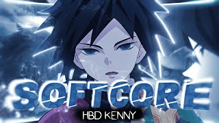 Softcore🖤- Giyu Tomioka [EDIT/AMV] HBD!‪@KENNY_WONG1269 screenshot 4