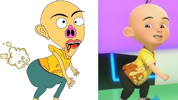 Goyang Upin Ipin || Song video || Fanny drawing art meme video 🤣|| part:6