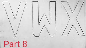 How to Draw Alphabet V,W,X-Step By Step || Easy Drawing Tutorial For Beginners-Part 8 || Art Gvg