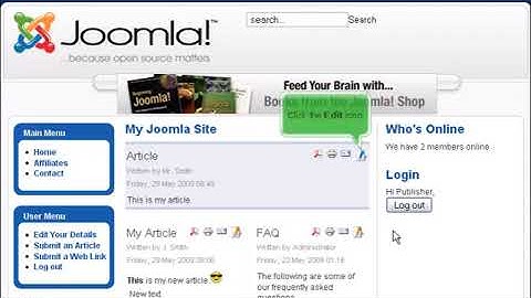How to publish articles in Joomla