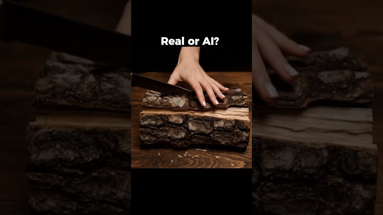 Real or AI | Nature ASMR | Wood Cutting asmr | 
