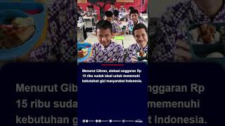 Gibran Bantah Anggaran Makan Bergizi Gratis Dipangkas Jadi Rp 7500  Rp 15 Ribu Sudah Ideal