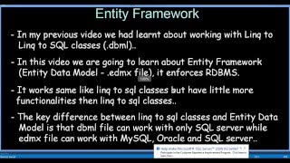 Ado.NET Entity Framework Part   1