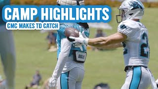 Panthers Camp Highlight: Christian McCaffrey makes diving catch in end zone