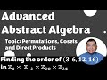 Finding the order of (𝟑,𝟔,𝟏𝟐,𝟏𝟔) in ℤ_𝟒 × ℤ_𝟏𝟐 × ℤ_𝟐𝟎 × ℤ_𝟐𝟒 || Advanced Abstract Algebra