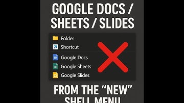 How to Remove Google Docs/Sheets/Slides from Windows Right-Click Menu (Easy Fix)