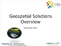 Introduction to cdp engineers geospatial capabilities