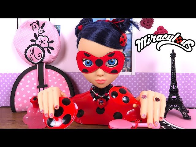 Miraculous Ladybug Tête à Coiffer Styling Head Coiffures, Manucure