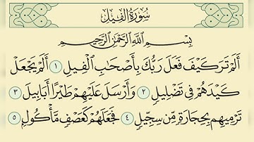 سورة الفيل مكررة 7 مرات - ماهر المعيقلي | surat al-fil - maher al-maaiqli