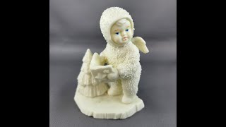 Department 56 Snowbabies Angel Holding A Book With A Christmas Tree Snow
