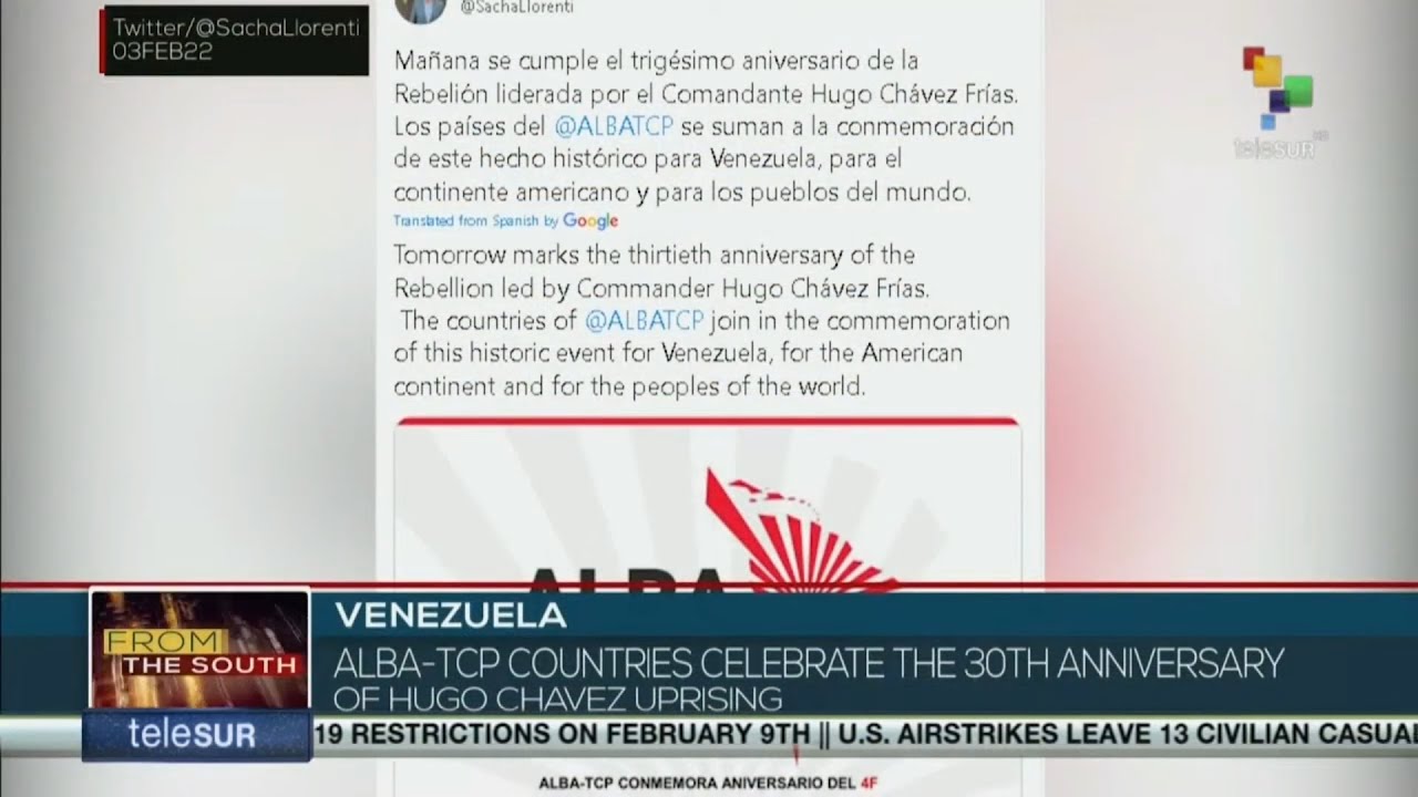 ALBA-TCP joins celebrations for February 4 in Venezuela