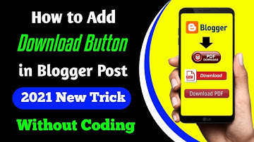 how to add pdf download button in blogger in mobile | how to add pdf download button in blogger