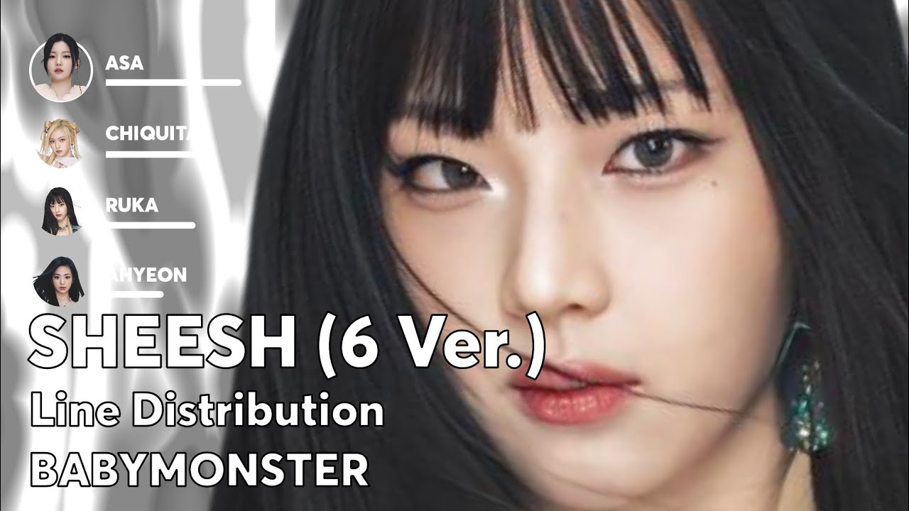 BABYMONSTER - SHEESH (6 Ver.) | Line Distribution